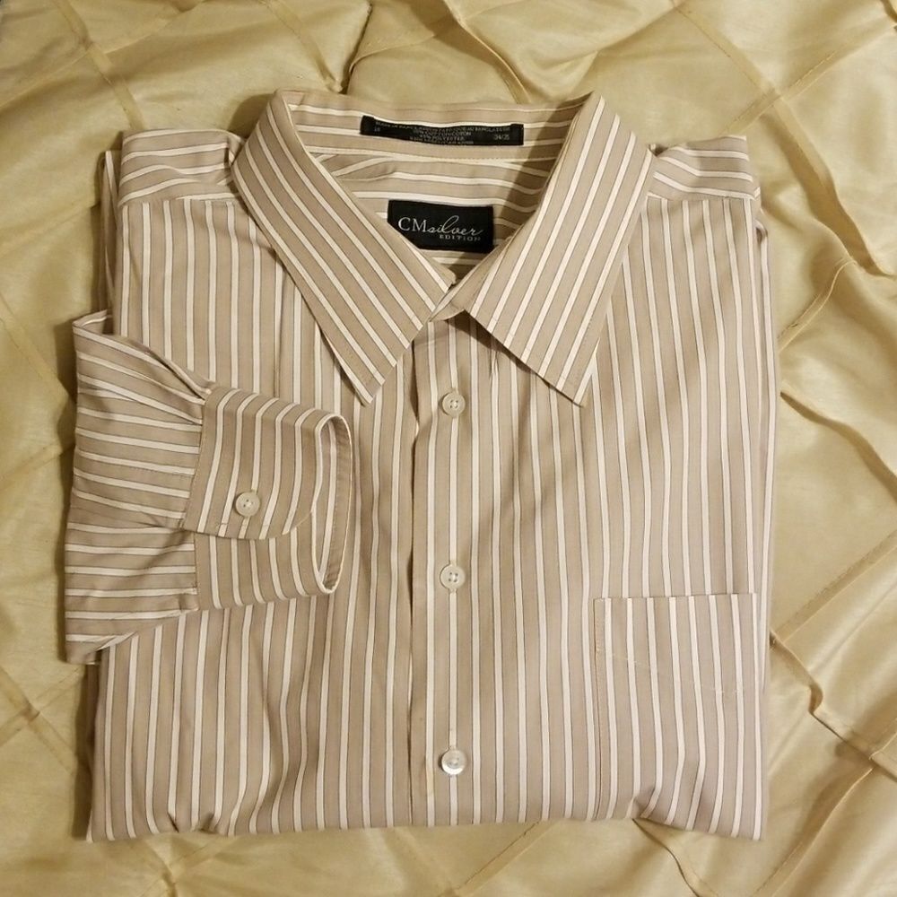 Silver Edition Men's button down dress shi…